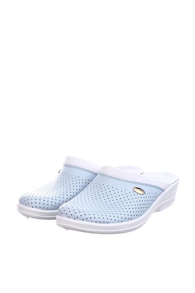 Tellus Leather medical clogs “Tellus” 51-08/06 Blue - 36