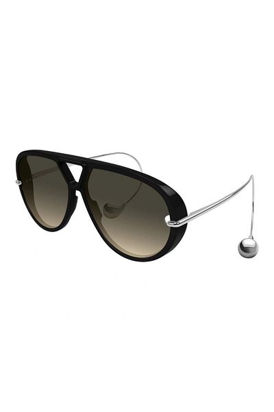Bottega Veneta Damla Women's Sunglasses Bv1273S 010 63-12, Acetate, Black Frame