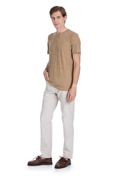 Hatemoğlu Mink Regular Fit Crew Neck T-Shirt