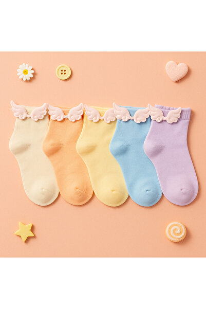 BONY SOCKS 5 чифта разноцветни чорапи за момичета