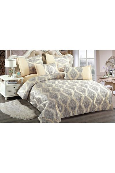 Inovius Velvet Bed Linen, Double Bed Size, 2 Persons, 6 Pieces - EAT232