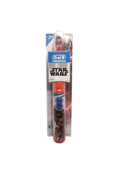 Oral-B Electric Toothbrush for Kids, Oral-B, Star Wars, Chewbacca, 9600 oscillations/min, 3+ Years, Soft, R