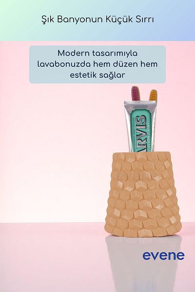 Evene Θήκη οδοντόβουρτσας Βάση οδοντόβουρτσας Βάση οδοντόβουρτσας Μπεζ Χρώμα Μοντέλο 84