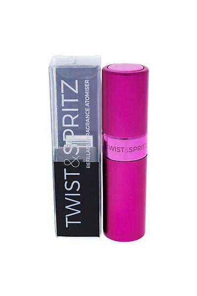 Twist and Spritz Atomiser - Hot Pink for Women - 8 ml Refillable Spray (Empty)