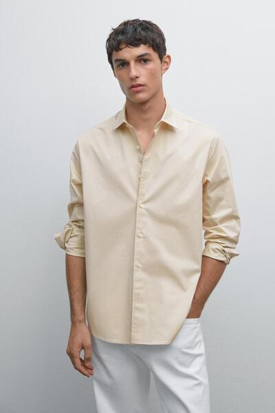 Massimo Dutti Regular fit streç gömlek