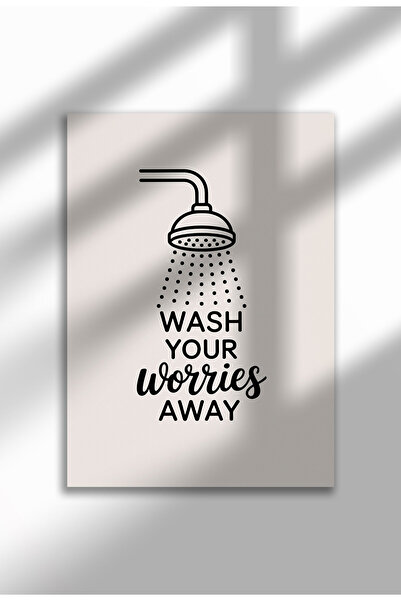 21mxm Imprimeu amuzant cu semn de baie – Poster umoristic cu toaletă, artă mu...