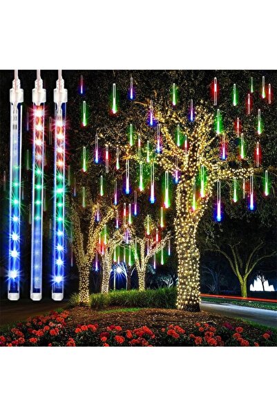 PROCART Installation of 8 meteor showers, 288 multi-colored LEDs, 45 cm tubes, length 2.3 m