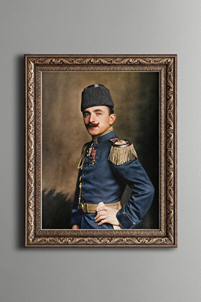 epiqart Enver Paşa - Vintage Desenli Çerçeve