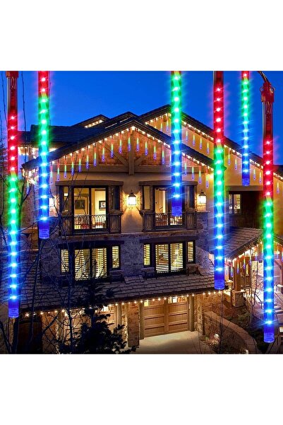 PROCART Installation of 8 meteor showers, 288 multi-colored LEDs, 45 cm tubes, length 2.3 m