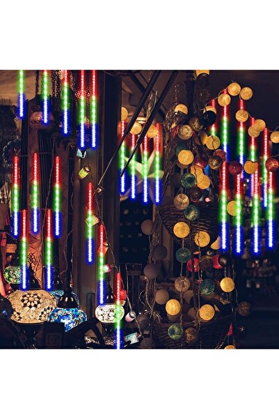 PROCART Installation of 8 meteor showers, 288 multi-colored LEDs, 45 cm tubes, length 2.3 m