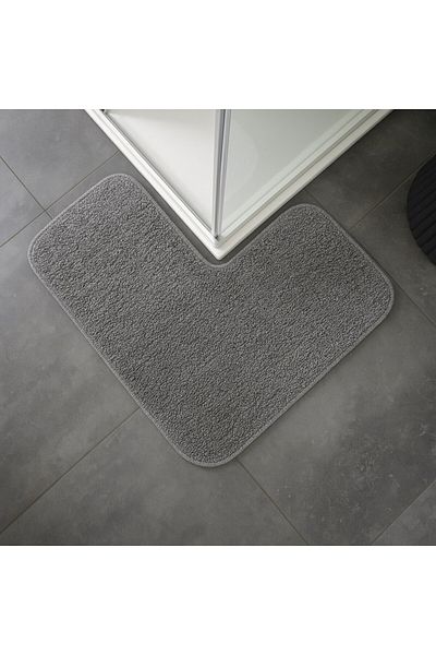 EUROBANO Shaggy Corner Shower Bath Mat