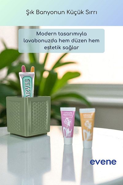 Evene Θήκη οδοντόβουρτσας Βάση οδοντόβουρτσας Βάση οδοντόβουρτσας Πράσινο χρώμα Μοντέλο 86