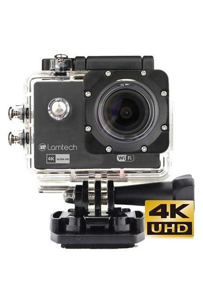 Lamtech Cameră de acțiune LAM021165, 4K UHD, 16 MP, SONY CMOS 179, LCD TFT de 2 inci, Wi-Fi, funcție webcam