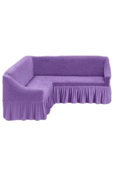 Inovius Husă elastică pentru canapea de colț - Model Uni Liliac