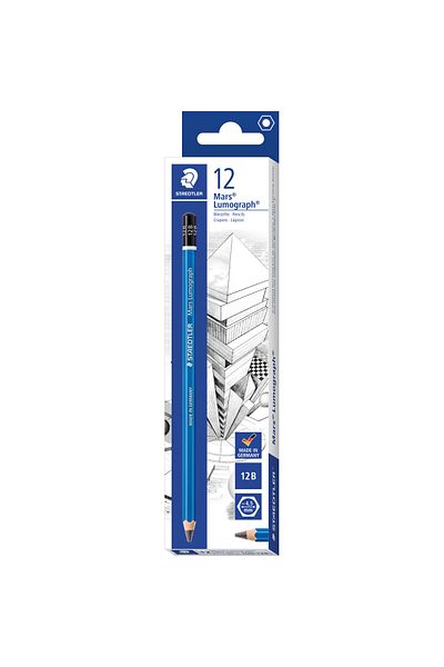 Staedtler 100-2B Mars Lumograph Lead Pen (12 Pcs / 1 Box)
