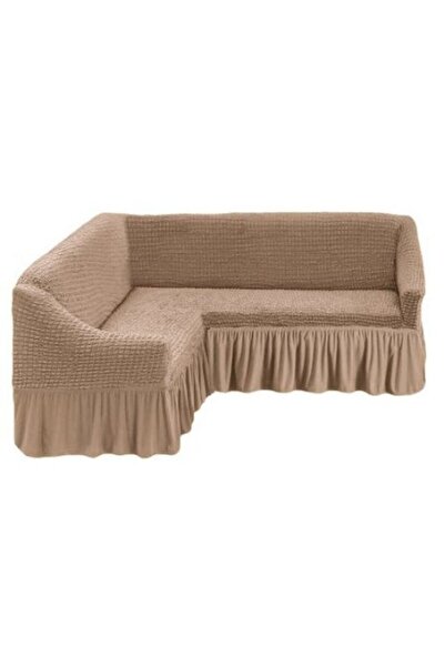 Inovius Elastic Cotton Corner Cover - Uni Cappuccino