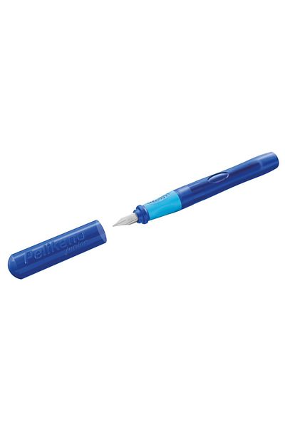 Pelikan Stilou Pelikano Junior, peniță A, mâner ergonomic, pentru dreptaci, culoare albastră, material rășină,