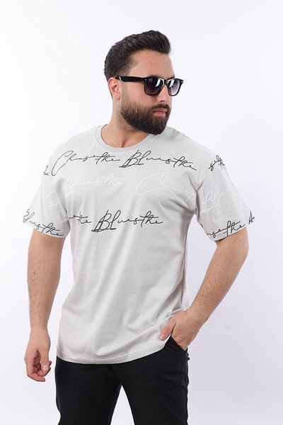STOCX Men's Oversize Text Printed T-Shirt - Casual, Stylish, Comfortable, Sport Style