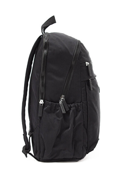 NEMO BAGS Black Unisex Medium Size Backpack, Imported, Young Laptop Compartment, Water Resistant Fabric, 40X29X18Cm