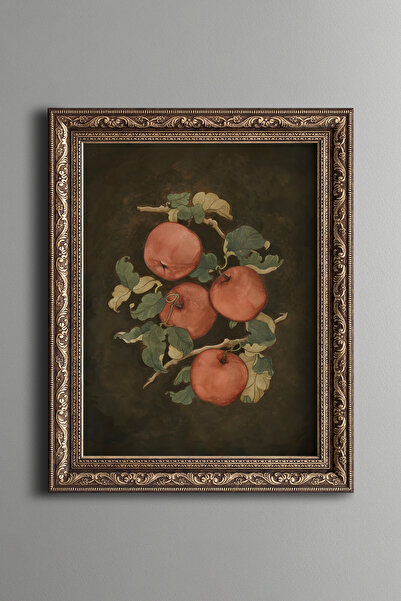 epiqart Mere roșii - Cadru cu model vintage