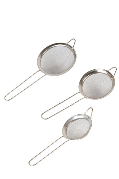 UYT LİFE 3'lü Çay Süzgeci Paslanmaz Metal Çay Süzgeci Bitki Çayı Demleme Süzg...