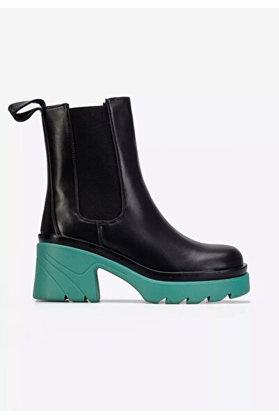 B T Shoes Ghete negre pentru femei Kaylin V3