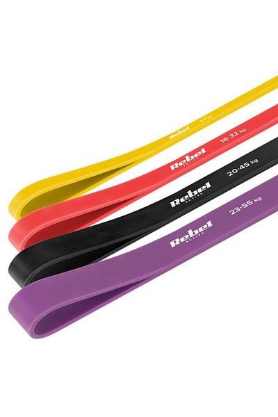 Rebel Set 4 benzi elastice ACTIVE POWER BAND, latex, 4-45 KG