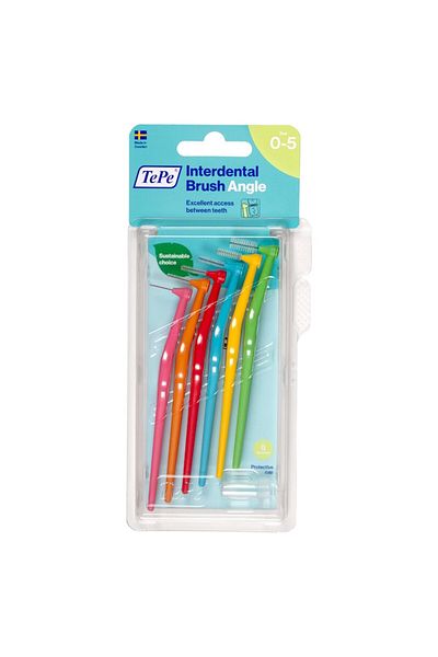 TePe Set de periute de dinti interdentare, TePe, Mix, Angle, Multicolor, 6 bucati