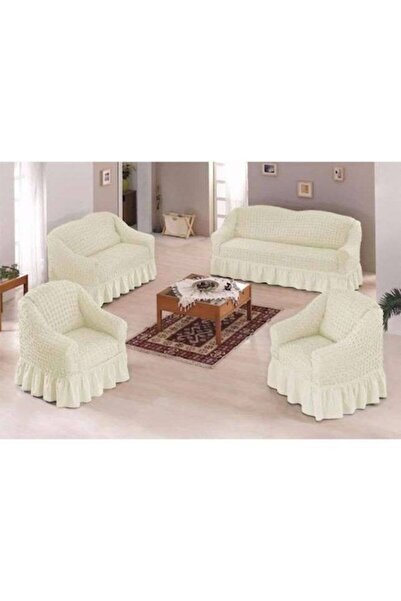 Inovius 4-piece slipcover set, 3211 - 3-seater and 2-seater sofa covers, 2 ar...