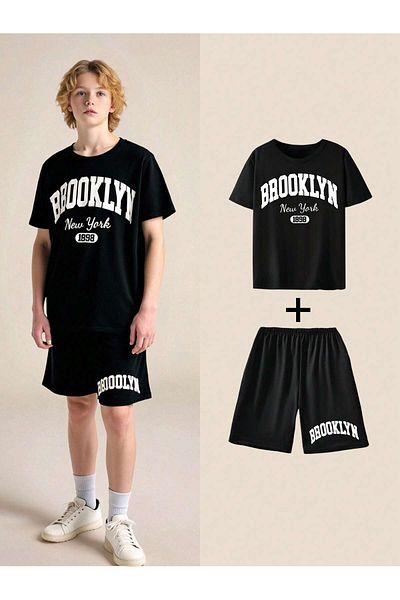 Let's Wear Комплект тениски Brooklyn Premium Kids Top and Bottom