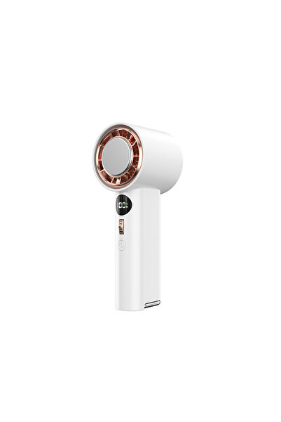 WIWU Wi-FS016 Dijital LED Göstergeli Soğutucu El Fanı Beyaz
