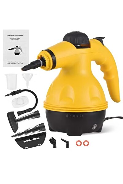 Bicchoo منظف بخاري محمول باليد بقوة 1000 واط ودرجة حرارة عالية مع 9 قطع ملحقا...