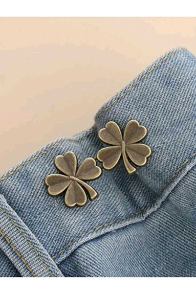 skycott مشبك حزام الخصر البرونزي على شكل برسيم، مشبك لتقليص الخصر، بروش لتضيي...