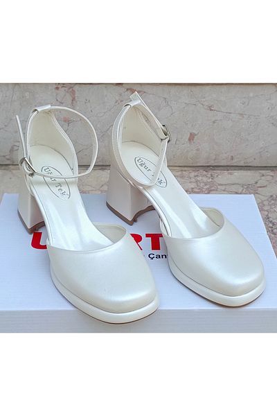 uğurtek Platform Sole Thick Heel Classic Women's Shoes