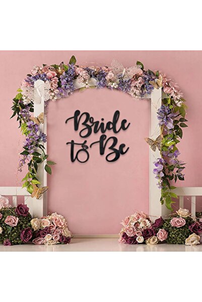 Marktna منحوتة اكريلك اسود بتصميم Bride to Be