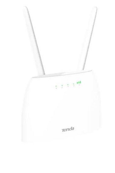 Tenda Router Wireless 4G06, 300 Mbps, 4G VoLTE, 2 Antene Externe (Alb)