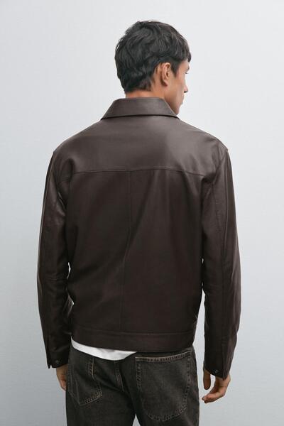 Massimo Dutti Napa koyun derisi ceket