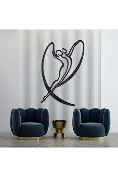 Marktna لوحة اكريلك اسود مودرن بنقشة امرأة رقص