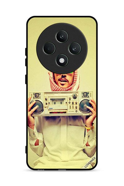 Covernex غطاء حماية لهاتف Oppo Reno12 F 4G يحمل جهاز موسيقى عتيق