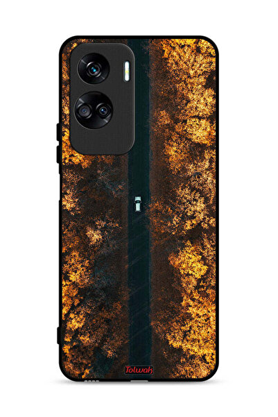 Tolwak غطاء حماية لهاتف Honor 90 Lite 5G بطبعة أشجار الخريف