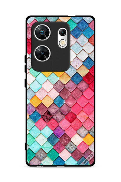 Covernex غطاء حماية لهاتف Infinix Zero 30 4G بنقشة مربعة ماسية