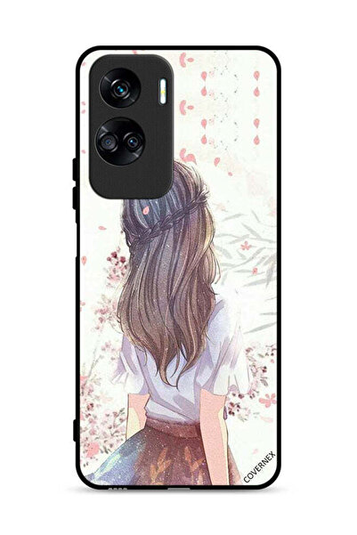 Covernex غطاء حماية لهاتف Honor 90 Lite 5G، فتاة لطيفة في تفكير عميق