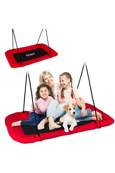 Neo-Sport Rectangular baby nest swing XXL 110 x 70 cm 150 kg Red