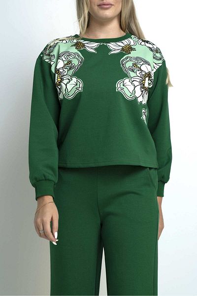 Nichii Women’s Long Sleeve Printed Blouse