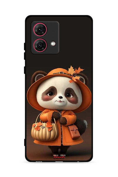 Tolwak غطاء حماية لهاتف موتورولا موتو جي 84 5 جي بتصميم سيدة باندا لطيفة