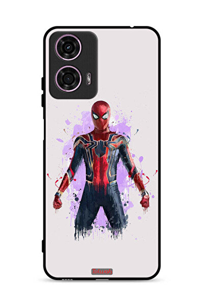 Tolwak غطاء حماية لهاتف موتورولا موتو جي 24 4G بتصميم العنكبوت الحديدي