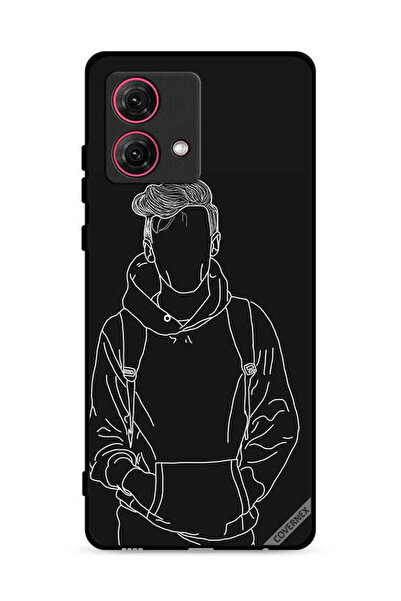 Covernex غطاء حماية لهاتف موتورولا موتو جي 84 5 جي، رسم لشخصية فتى جاكيت