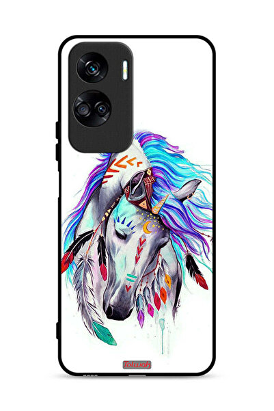 Tolwak غطاء حماية لهاتف Honor 90 Lite 5G بتصميم حصان