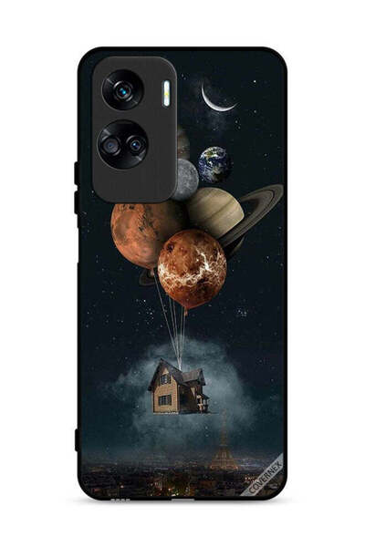 Covernex غطاء حماية لهاتف Honor 90 Lite 5G بتصميم Balloon Planets Takes Home
