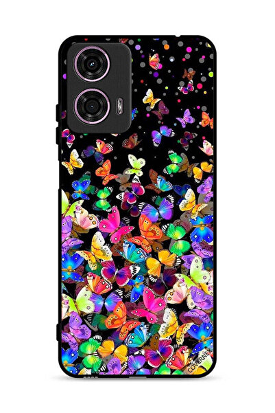 Covernex غطاء حماية لهاتف موتورولا موتو جي 24 4G بنقشة فراشات صغيرة